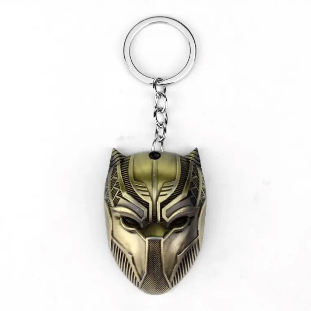 Black Panther Wakanda Forever‎ Keychain Movie Marvel Comics Action Figure Gold